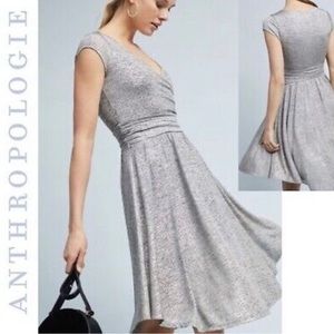Anthropologie Maeve Tamara Silver Wrap Dress XL